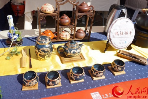 中國文化體驗(yàn)展臺。