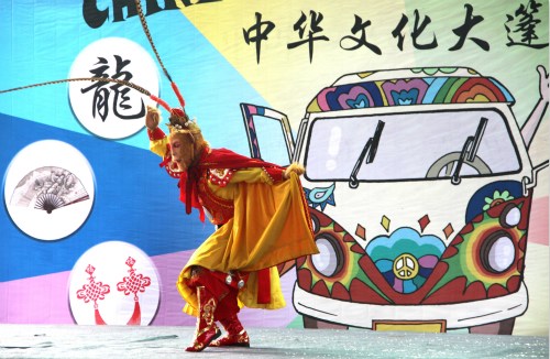 武術(shù)表演。