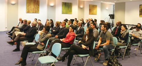 “對話總領(lǐng)事”現(xiàn)場。(《歐洲時報》陳磊 攝)