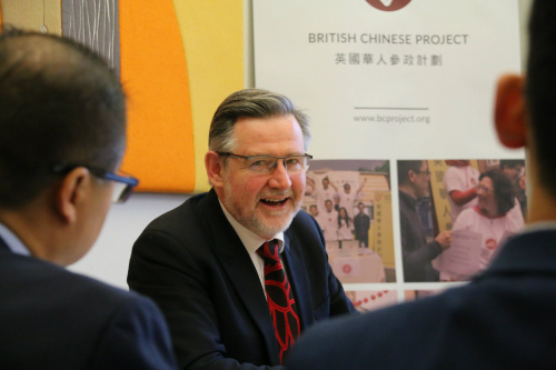 英國(guó)國(guó)會(huì)跨黨派華人事務(wù)小組主席、下議院議員巴里•加德納。(《歐洲時(shí)報(bào)》/陳述 攝) 