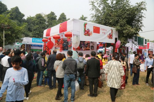 中國(guó)展臺(tái)受歡迎。