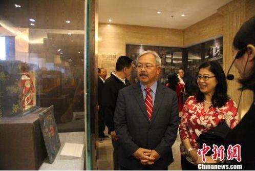 2017年10月14日，舊金山市長李孟賢一行訪問貴州茅臺。(圖片來源：<a target='_blank'  >中新網(wǎng)</a>資料圖)