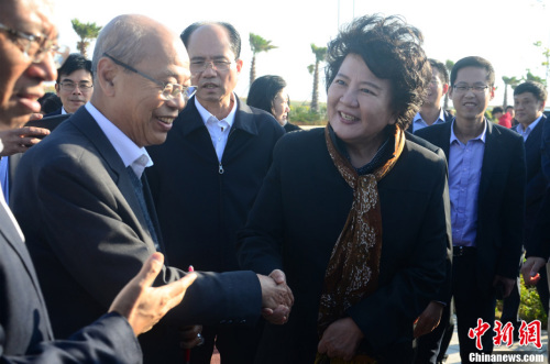 12月13日，中國國務(wù)院僑務(wù)辦公室主任裘援平一行與回鄉(xiāng)投資興業(yè)的海外華僑華人在廣東汕頭考察華僑試驗(yàn)區(qū)的中泰(汕頭)華僑中心和華僑未來城。<a target='_blank' >中新社</a>記者 廖樹培 攝