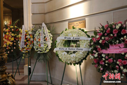 當(dāng)?shù)貢r(shí)間12月15日，美國舊金山舉行李孟賢市長遺體告別儀式，紀(jì)念12日凌晨因心臟病去世的李孟賢。他是舊金山歷史上首位華裔、亞裔市長，享年65歲。 <a target='_blank' >中新社</a>記者 劉丹 攝