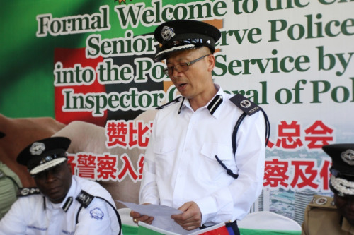 贊比亞華僑華人總會(huì)會(huì)長(zhǎng)張鍵致辭。 非洲《華僑周報(bào)》