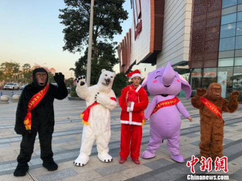 廈門靈玲國際馬戲城，打造原汁原味的圣誕節(jié)歡樂氛圍。　林來生 攝