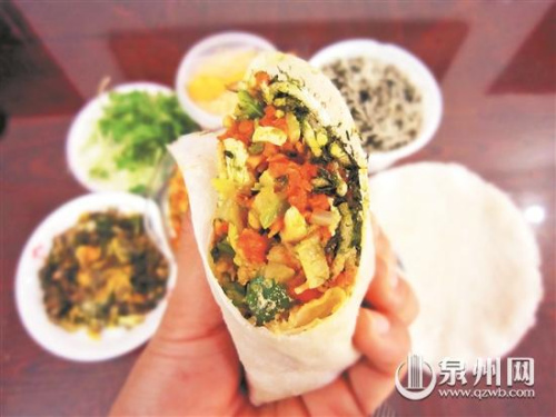 泉州有些地方冬至也吃潤餅菜