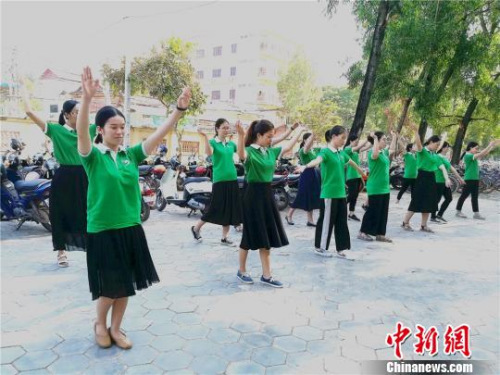 圖為“運(yùn)動(dòng),我最美”現(xiàn)場。 校方提供