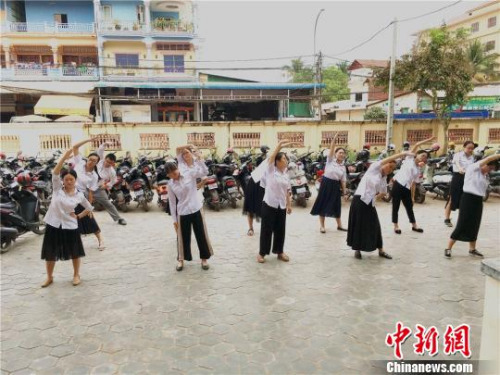 圖為“運(yùn)動(dòng),我最美”現(xiàn)場。 校方提供