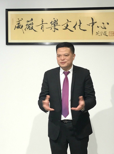 法國華僑華人會主席任俐敏表示，中法關(guān)系發(fā)展迎來新機遇。(圖片來源：本文圖片除注明外均由歐洲時報記者孔帆 攝)