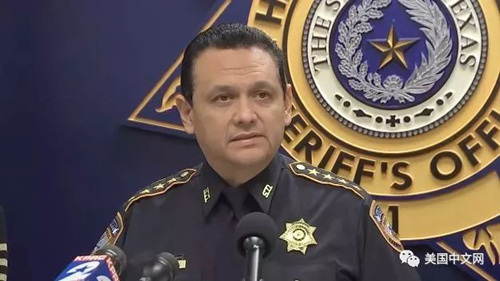 哈里斯郡警長岡薩雷斯。(美國中文網(wǎng)微信公眾號(hào) 資料圖)