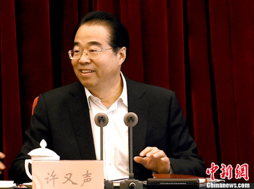 1月24日，全國僑辦主任會議在北京閉幕。中國國務(wù)院僑務(wù)辦公室黨組書記、副主任許又聲總結(jié)了會議成果，并對新時代僑務(wù)工作提出要求。 <a target='_blank' >中新社</a>記者 張勤 攝