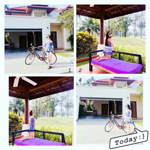 黃海紅和徐欣在泰國(guó)拍的照片。 受訪者供圖