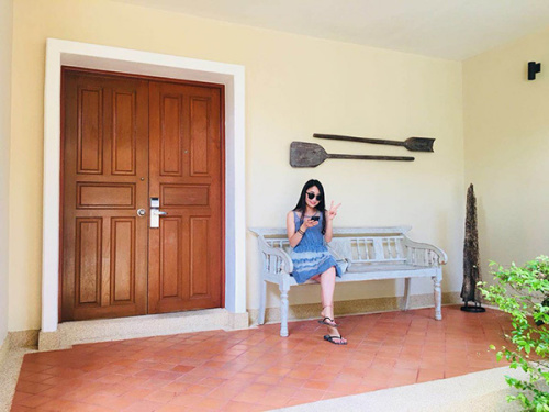 事故發(fā)生前，徐欣在泰國(guó)拍的照片。受訪者供圖