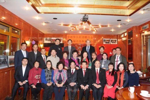 會后嘉賓合影留念。（《歐洲時報》德國版微信公眾號/陳磊 攝）