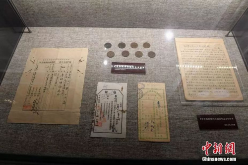 博物館中的僑批藏品。來源 <a target='_blank'  >中新網(wǎng)</a>