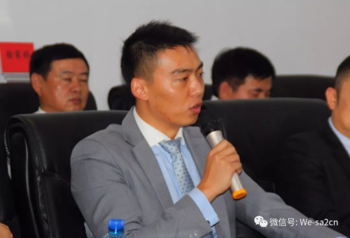 張浩瀚代表中資企業(yè)協(xié)會(huì)安全委員會(huì)發(fā)言。(圖片來源：南非僑網(wǎng)微信公眾號(hào))