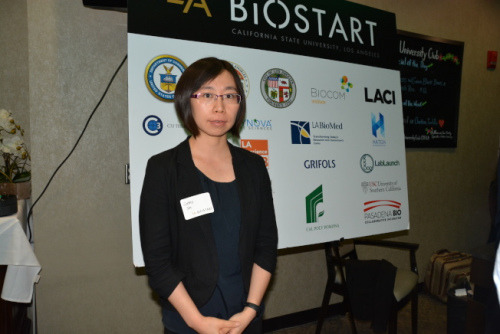 生物化學(xué)家、洛杉磯加大博士后金艷。（美國《世界日報》/記者丁曙 攝影）