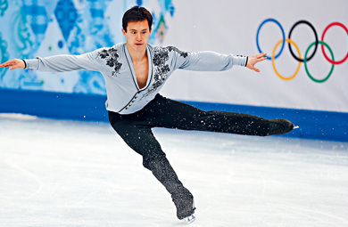 資料圖：華裔花式溜冰好手陳偉群。(加拿大《星島日?qǐng)?bào)》資料圖)