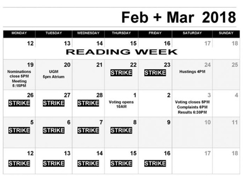 曾潔發(fā)來(lái)的罷工期間停課的時(shí)間表