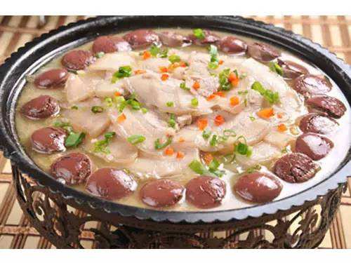 資料圖。東北美食之一：白肉血腸。來源：國際在線