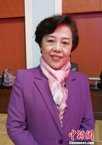 山西省僑聯(lián)主席王維卿接受<a target='_blank'  >中新網(wǎng)</a>記者采訪。　楊杰英 攝