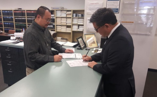 江俊輝日前遞表，參選加州州長(zhǎng)競(jìng)選。(美國(guó)《世界日?qǐng)?bào)》/江俊輝競(jìng)選總部提供)