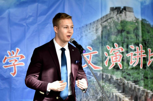 母語非漢語高級(jí)組容克文Ryan Walker。(加拿大《環(huán)球華報(bào)》)