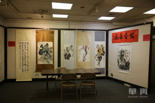 畫廊內(nèi)部展出的中國畫。