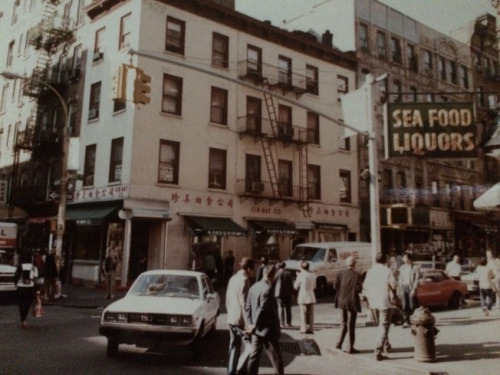 1984年勿街55號(hào)拐角處。(陳翠蘭提供)