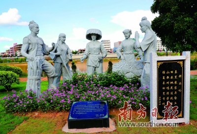 4/4作品《耕樂》用雕塑藝術(shù)的思維和石雕工藝的技法展現(xiàn)出農(nóng)民砍柴、插種、采茶、對歌時(shí)的不同動(dòng)態(tài)和表情。