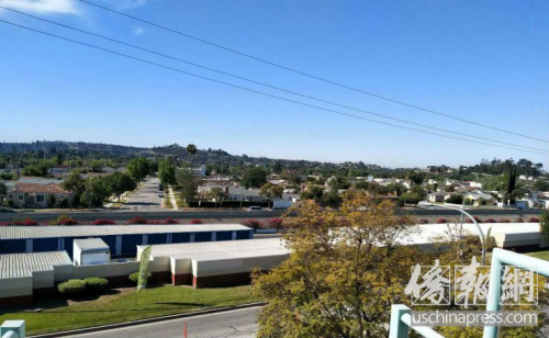 阿罕布拉市一角。(美國(guó)《僑報(bào)》/曹同慶 攝)