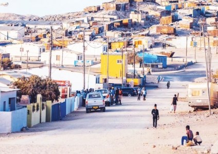 納米比亞城市街景。