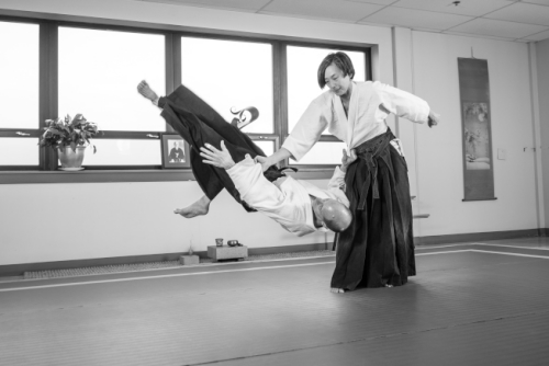 戴怡平認為，合氣道強迫一個人正視、克服恐懼。(美國《世界日報》 戴怡平提供)