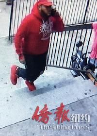 紐約八大道槍擊華裔兄妹的西青嫌犯曝光，警吁線索。 (警方提供)