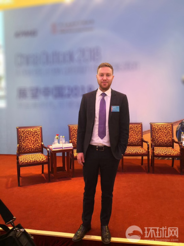 金瑞安參加在中國舉辦的活動。（圖片來源：環(huán)球網(wǎng)）