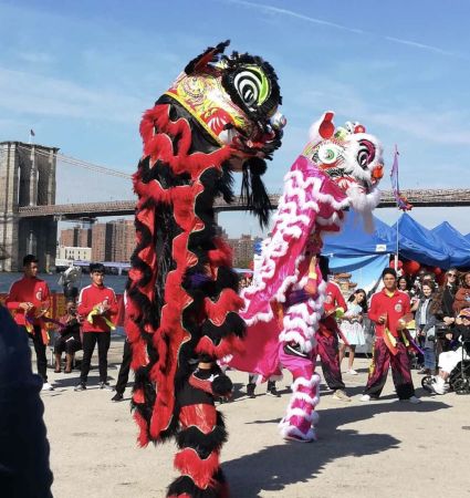 來自中國代表團(tuán)的舞獅表演 來自中國代表團(tuán)的舞獅表演