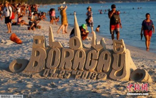 資料圖：菲律賓中部馳名度假勝地長灘島。