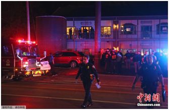 資料圖：2018年11月2日，一名男子在美國(guó)佛羅里達(dá)州一家瑜伽館開(kāi)槍打死1人，重傷4人，然后自殺。