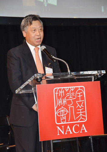 李強(qiáng)民總領(lǐng)事致詞。