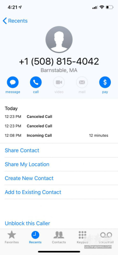  小楊與詐騙分子的通話記錄。(圖片由小楊提供)