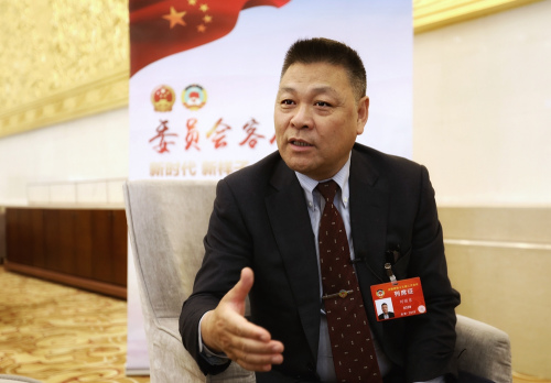 3月12日，西班牙溫州同鄉(xiāng)會(huì)會(huì)長(zhǎng)劉繼東在北京會(huì)議中心。(圖片來源：歐洲時(shí)報(bào)特約記者李雪峰 攝)