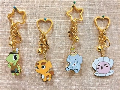 “吉祥四寶”鑰匙扣。