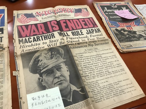 1945年8月15日洛杉磯觀察家報(bào)勝利特刊(<a target='_blank' >中新社</a>記者 冉文娟 攝)