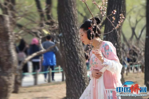 漢服愛好者。 韓輝 攝