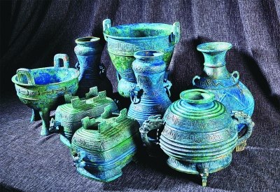 圖為曾伯克父青銅組器 國(guó)家文物局供圖 圖為曾伯克父青銅組器 國(guó)家文物局供圖