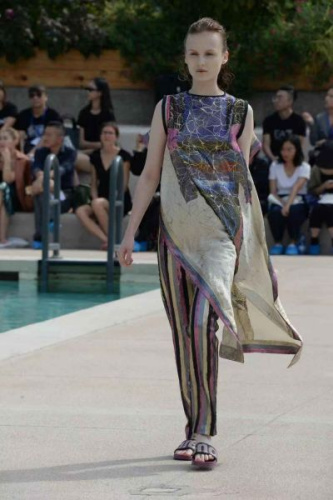 時裝秀現(xiàn)場。（圖片來源：歐聯(lián)通訊社米蘭分社）