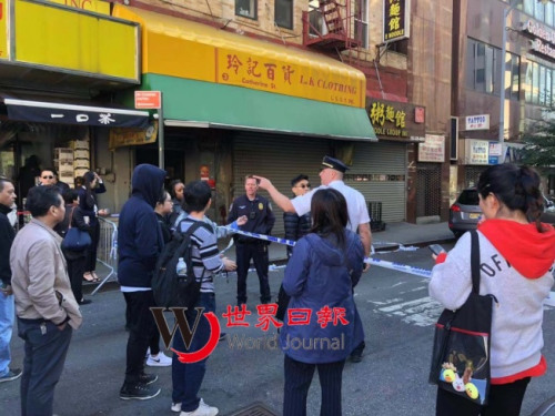 警方到場封街調(diào)查。（圖片來源：美國《世界日報》張晨/攝）