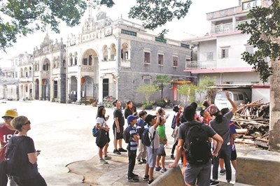 開平塘口鎮(zhèn)倉東村成為粵港澳青年文化交流的基地。