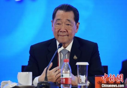 11月17日，中國僑商聯(lián)合會第五次會員代表大會在北京開幕。著名僑商、泰國正大國際集團董事長謝國民出席開幕會。<a target='_blank' >中新社</a>記者 侯宇 攝